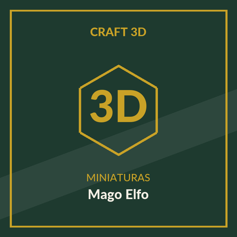 Miniatura 3D — Mago Elfo