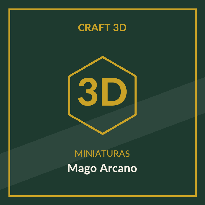 Miniatura 3D — Mago Arcano