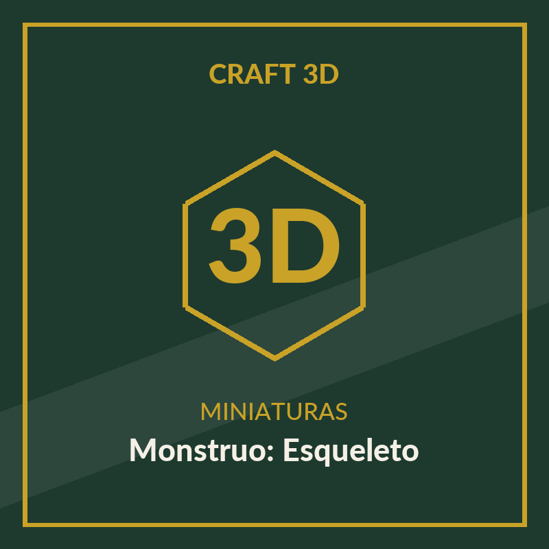 Miniatura 3D — Monstruo: Esqueleto