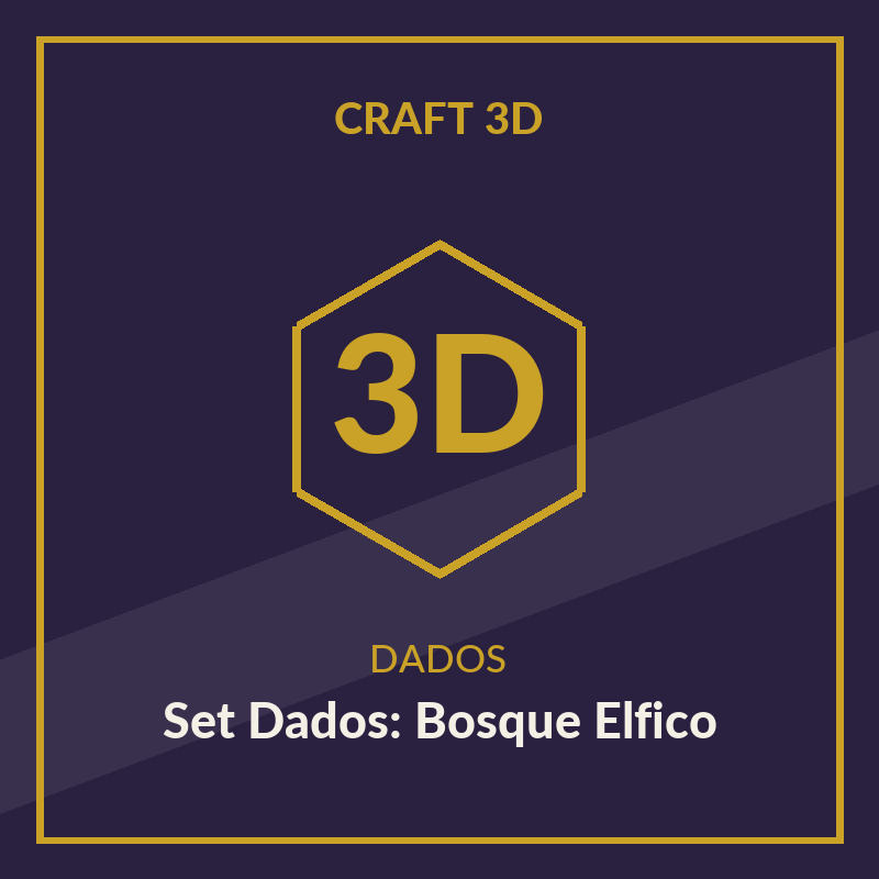 Set de Dados Poliédricos — Bosque Élfico