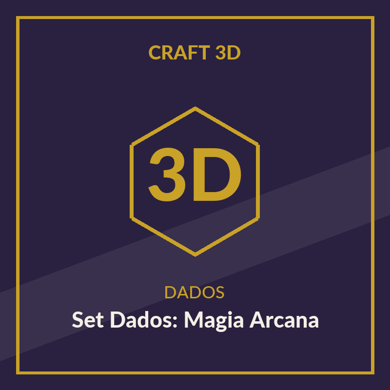Set de Dados Poliédricos — Magia Arcana
